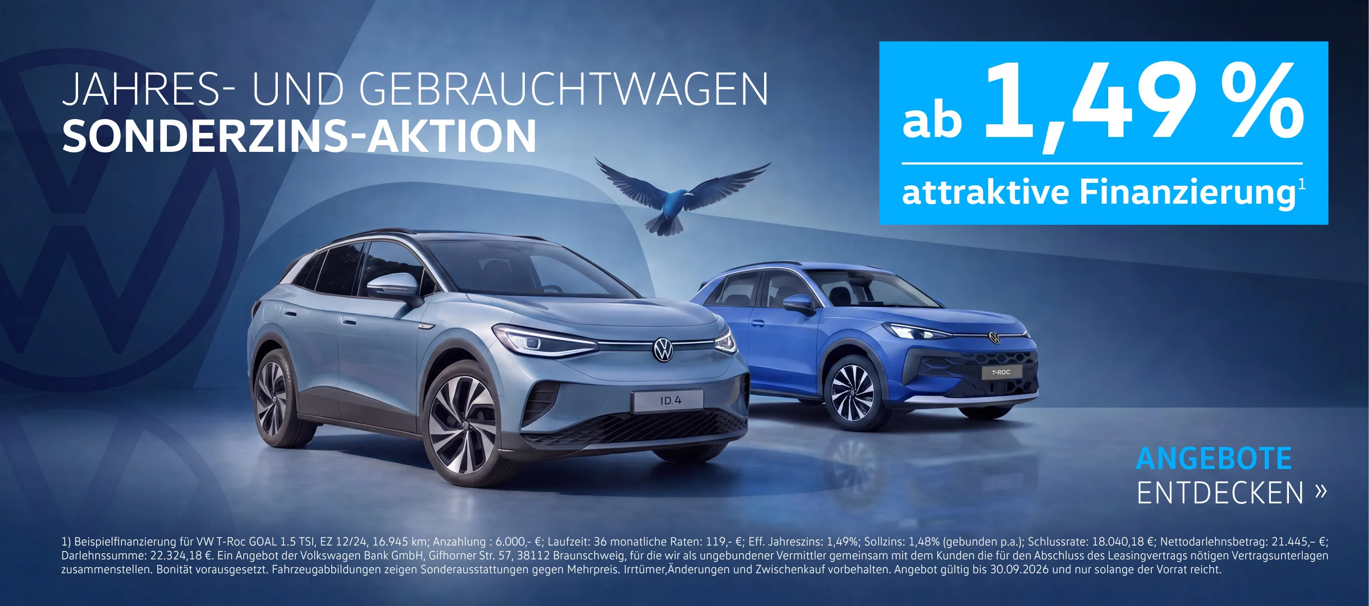 VW VVJ Sonderzins Aktion Q3